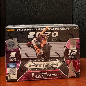 Panini 2020 Prizm Collegiate Basebal Draft Picks 12 Pack Box